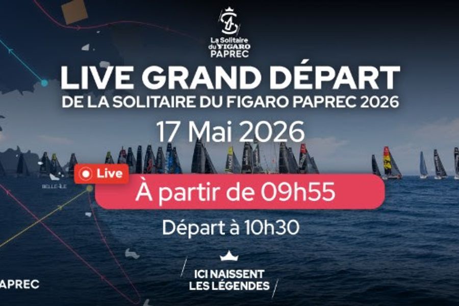 Departure of the 57e édition de La Solitaire du Figaro Paprec 2026, video