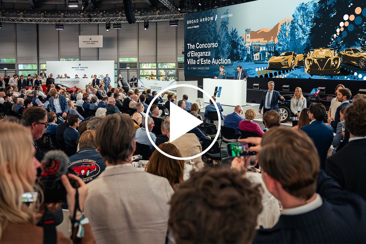 Day Two of Broad Arrows Concorso d'Eleganza Villa d’Este Auction Stream
