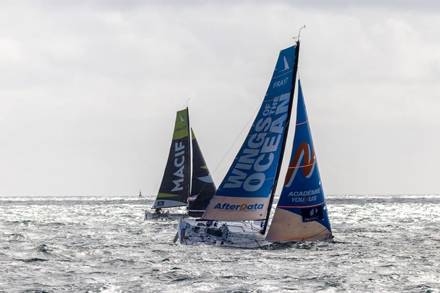 A night of dramatic events on the Solitaire du Figaro Paprec