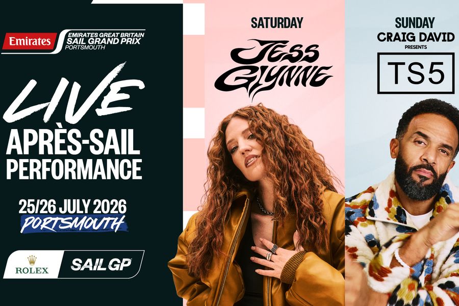 Jess Glynne & Craig David headline Great Britain Sail Grand Prix Portsmouth