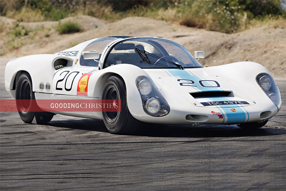 Prototype Porsche 910 Offered at Gooding's Pebble Beach Auctions