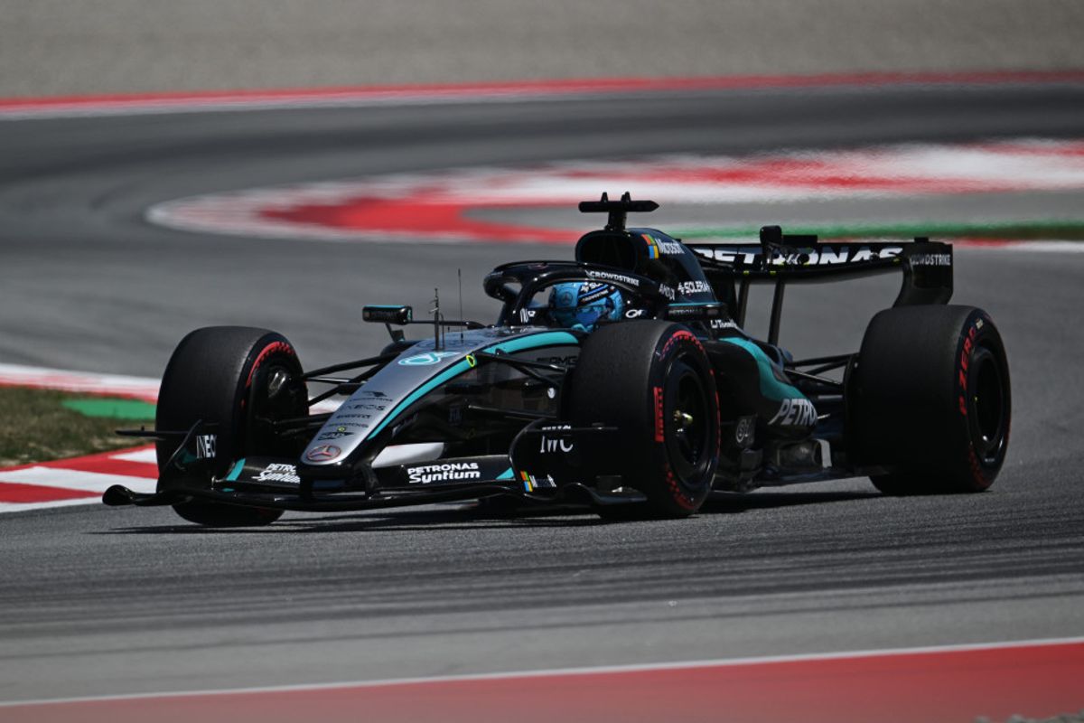 Russell takes Barcelona pole ahead of Hamilton and Antonelli