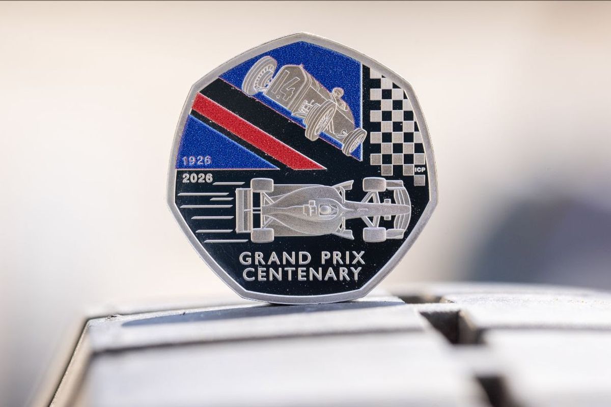 Brooklands hails new 50p coin marking Britain's first Grand Prix centenary