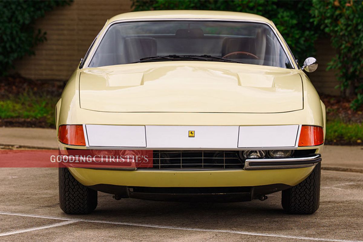 1971 Ferrari 365 GTB/4 Daytona in Giallo Dino at Gooding's Pebble Beach Auctions