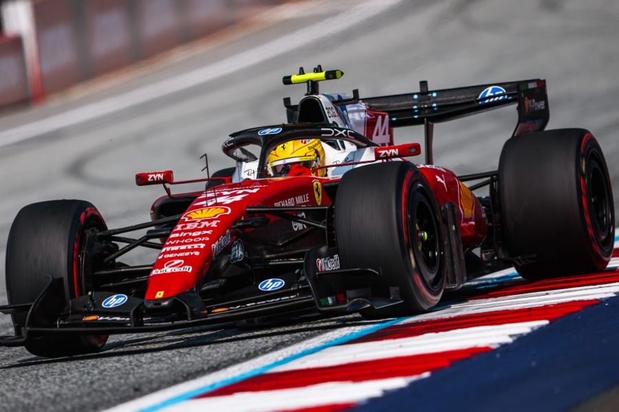 Hamilton leads sole British Grand Prix practice session for Ferrari