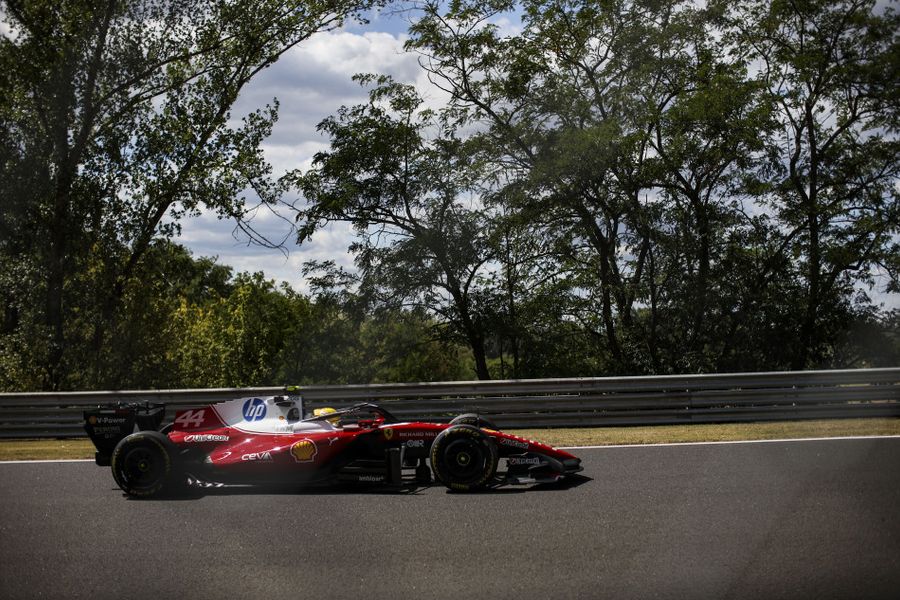 Hamilton leads Ferrari one-two in Hungarian Grand Prix FP2