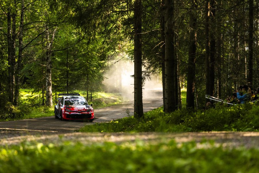 Sami Pajari leads after a dramatic Saturday on Rally Finland