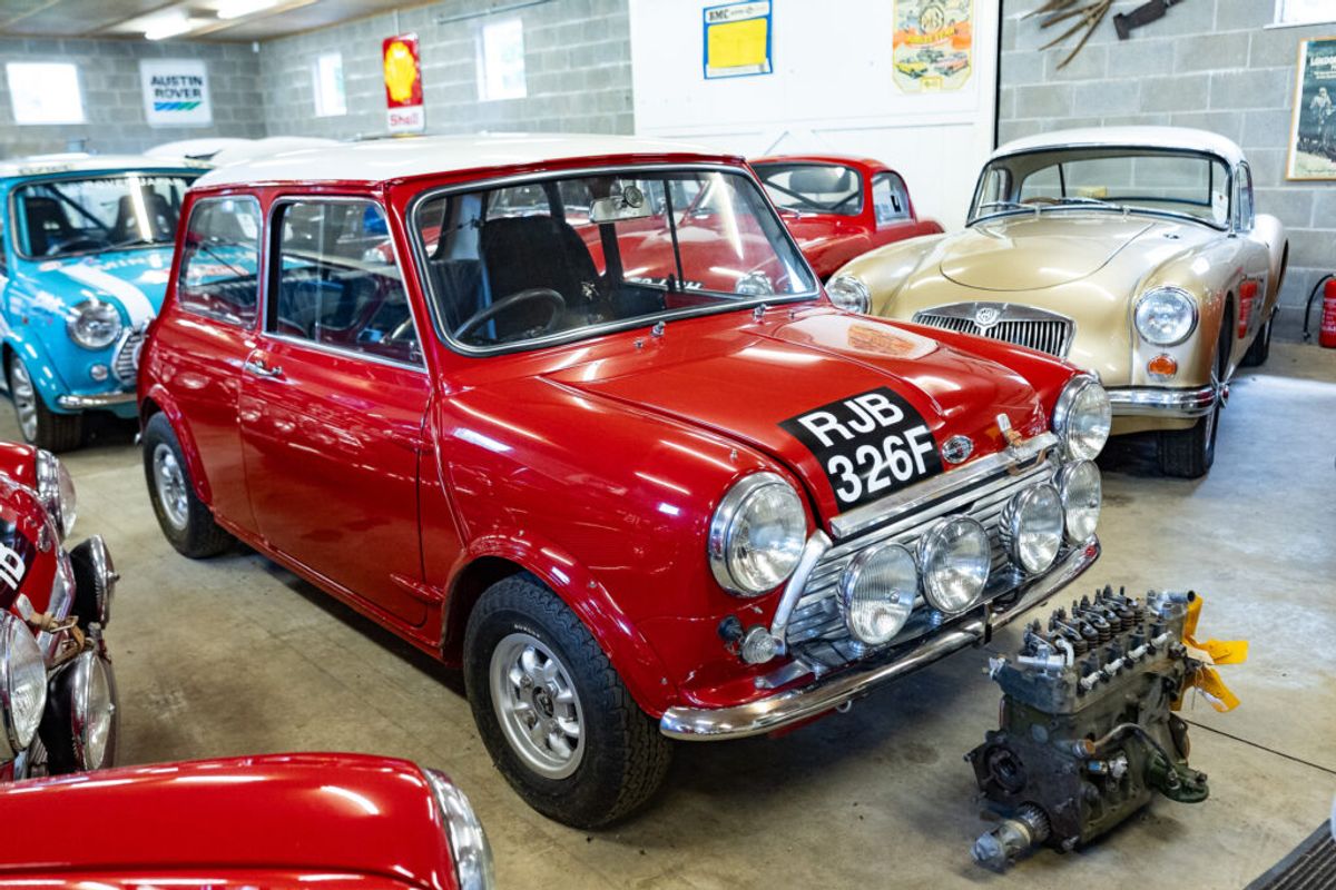 Austin Mini Cooper S Mk2 1293 Privateer Rally Car @ H&H Classics Kelham Hall 