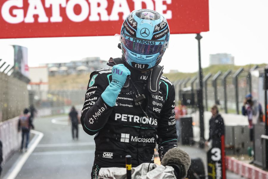 Russell wins Dutch Sprint as Leclerc passes Norris for second