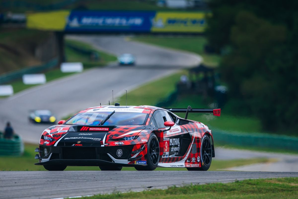 Lamborghini factory drivers Sandy Mitchell,  Andrea Caldarelli take IMSA wins in Virginia
