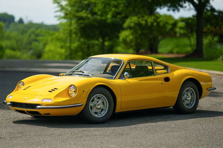Reference example of a Ferrari Dino 246 GT at Broad Arrow Audrain auction