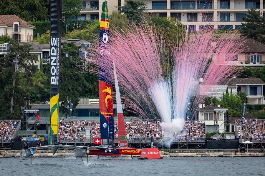 Los Gallos Deny Australia To Take SailGP Geneva Victory
