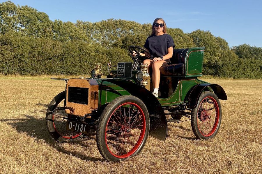 Veteran motoring's next generation: Megan Casey takes to the wheel