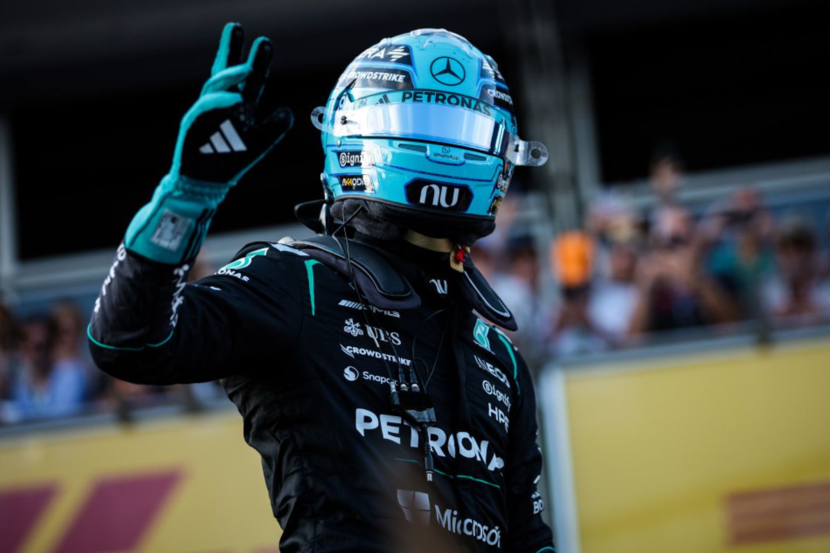 Russell dominates Azerbaijan Grand Prix qualifying , Antonelli crashes  in Q1