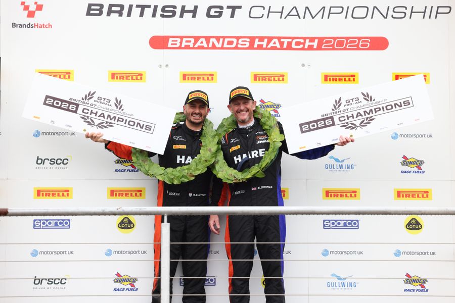 Orange and Clutton overcome the odds to claim GT3 victory and title