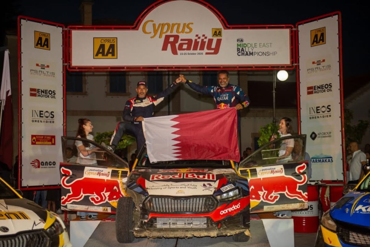 Al-Attiyah, Carrera confirm Middle East Rally Championship titles with Cyprus Rally win