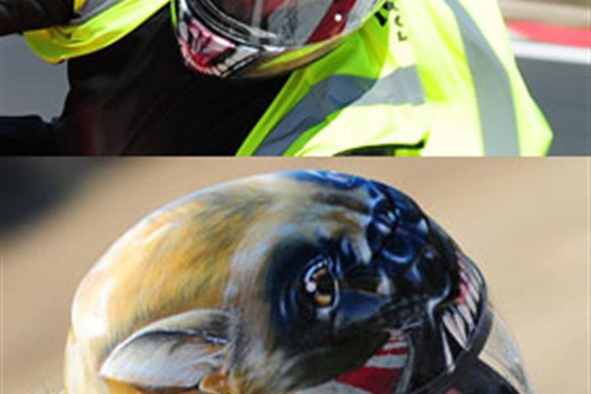 Custom painted crash helmets