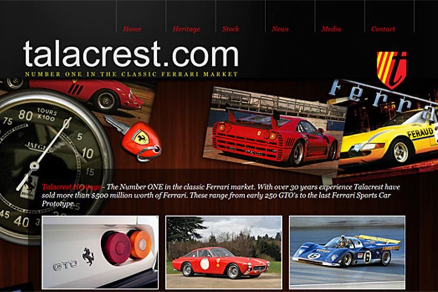 Talacrest - new classic Ferrari site