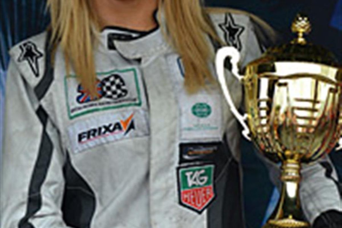 Jessica Hawkins wins at weekend - but has run out of funds