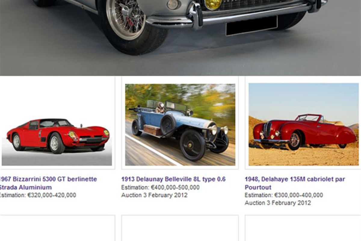 Retromobile 2012 Auction with Artcurial