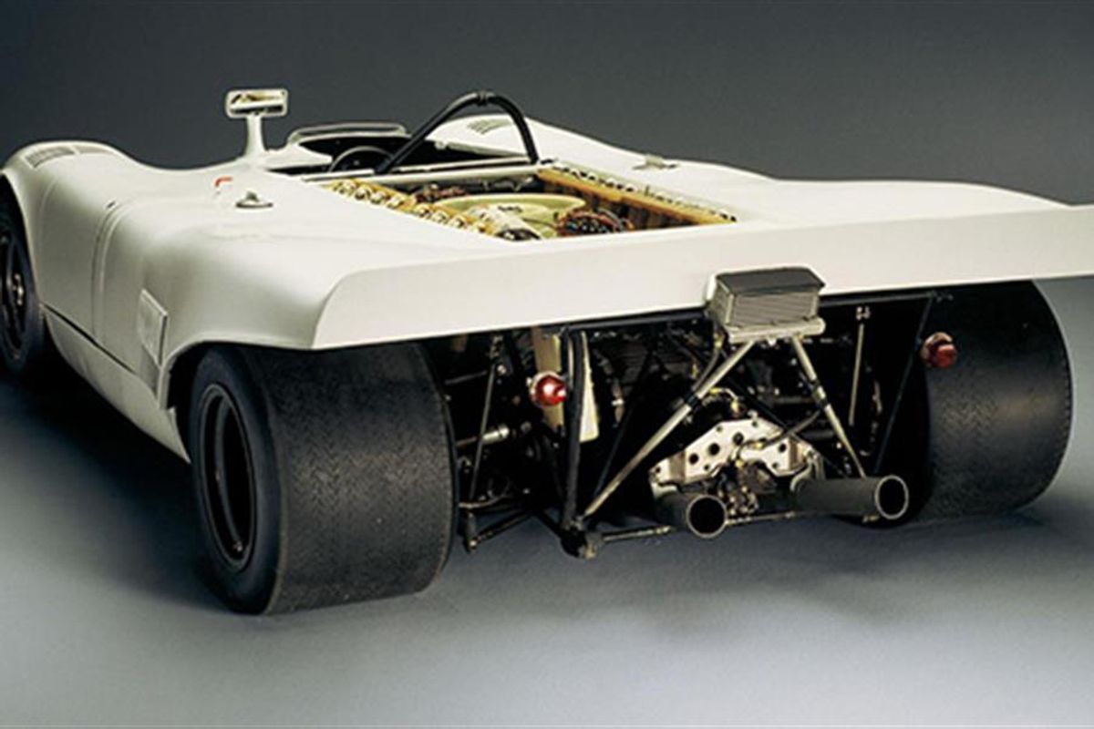 Porsche 917 - 16 cylinder on display at Goodwood