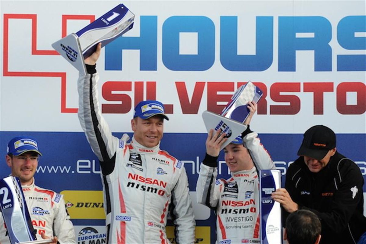 Charlie Robertson and Sir Chris Hoy win on European Le Mans Series debut