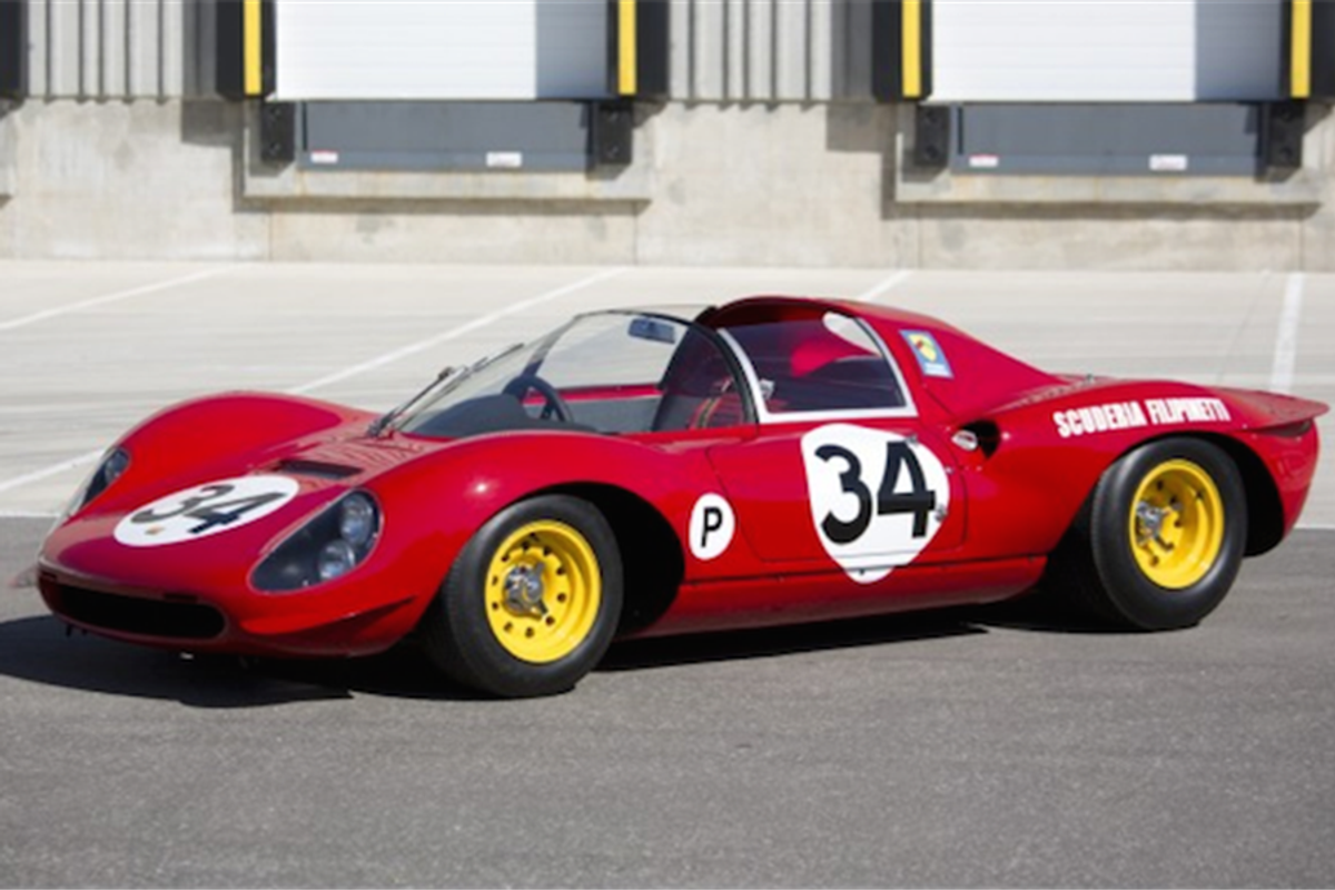 1966 Ferrari 206 S Dino Spider offered without reserve at Pebble Beach Saturday