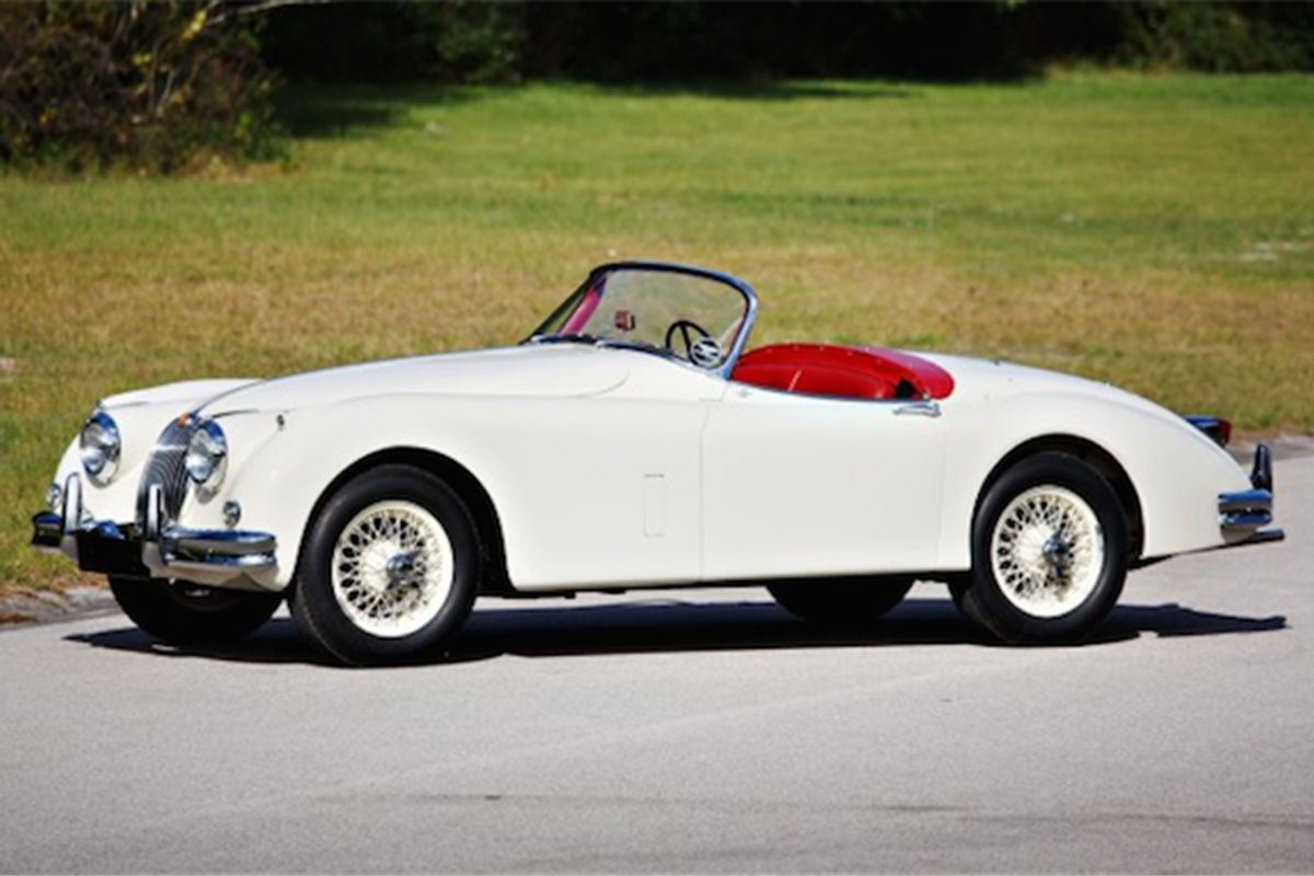 1958 Jaguar XK150 3 4 S Roadster at The Amelia Island Auction