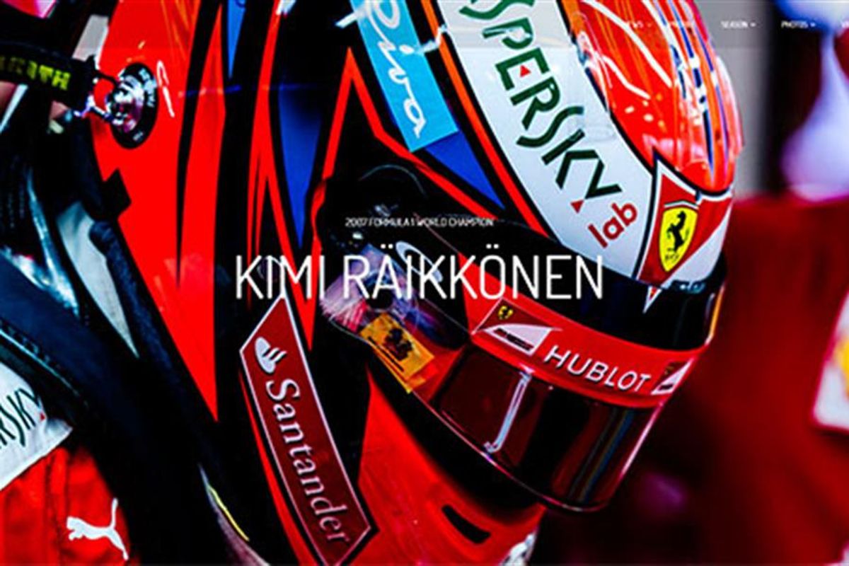 Kimi Raikkonen new web site 2016
