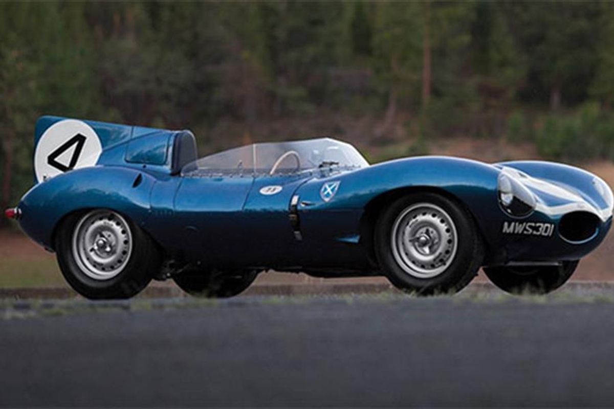 Jaguar D Type - winner of the 1956 Le Mans at Monterey Auction