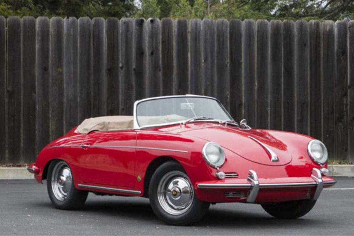 1960 Porsche 356B T5 Roadster on offer at Mecum LA auction