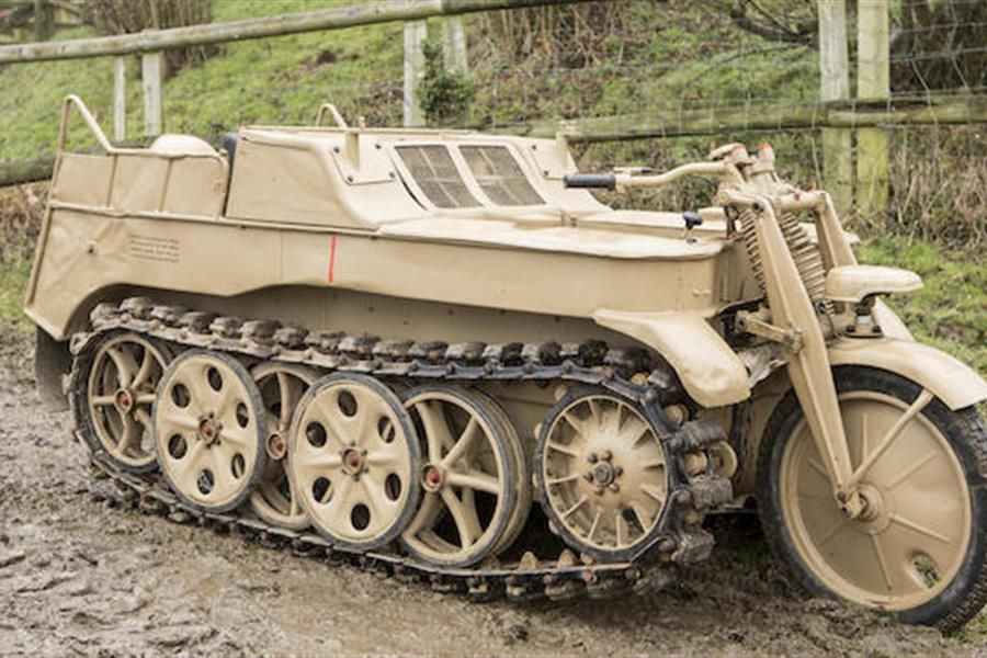 Rare 1944 German WW2 military NSU Kettenkrad offered today by Bonhams