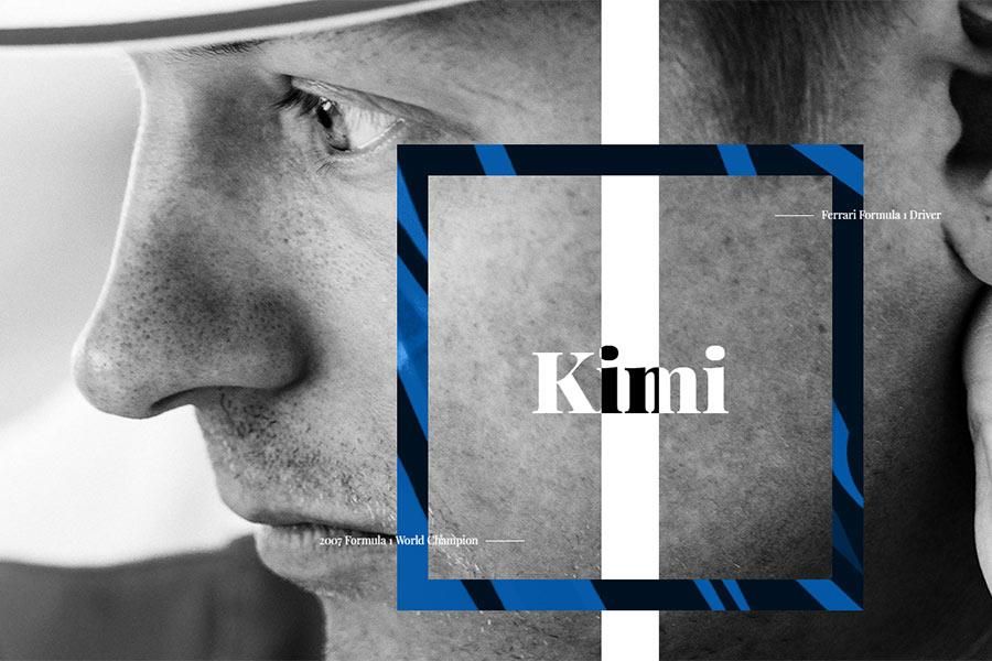 New web site for Ferrari F1 driver - Kimi Raikkonen - built by Racecar