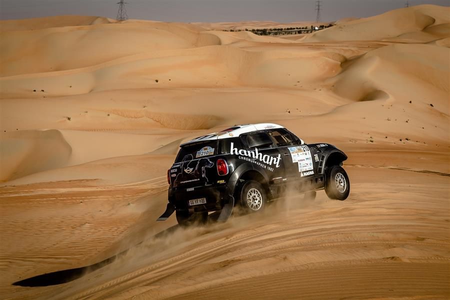 Podium for Mini in Abu Dhabi Desert Challenge