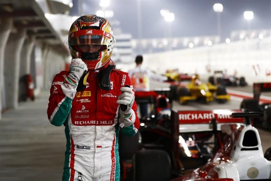 Charles Leclerc takes F2 pole in Bahrain