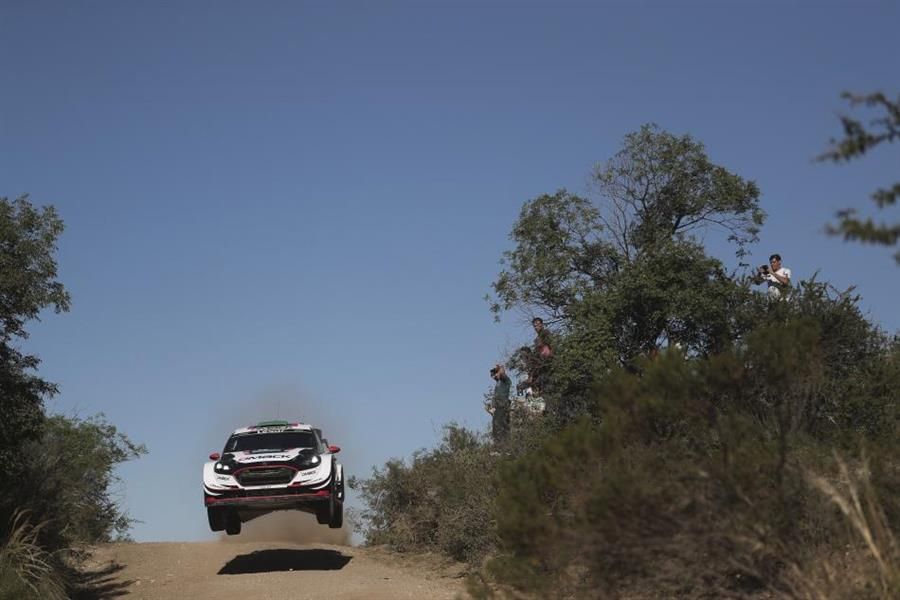 Elfyn Evans built a surprise Friday lead at YPF Rally Argentina