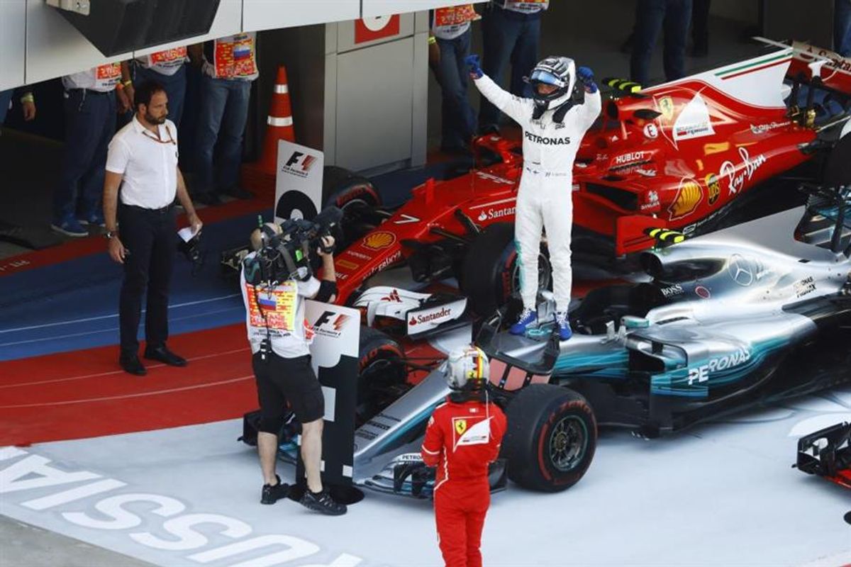 Bottas takes first F1 win ahead of Vettel and Raikkonen