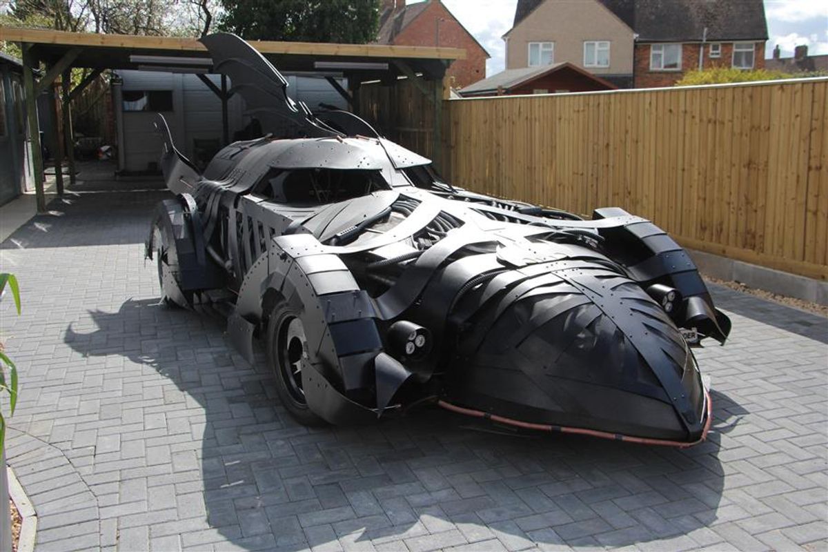 Batmobile recreation a superhero Father's Day at Beaulieu