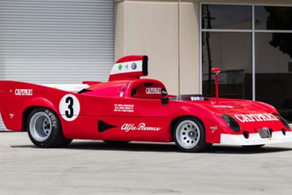 1975 World Sportscar Champion Alfa Romeo Tipo 33 TT 12 on offer at Pebble Beach