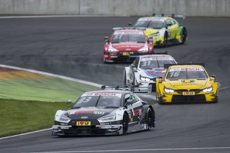 Audi driver Rene Rast takes maiden DTM podium