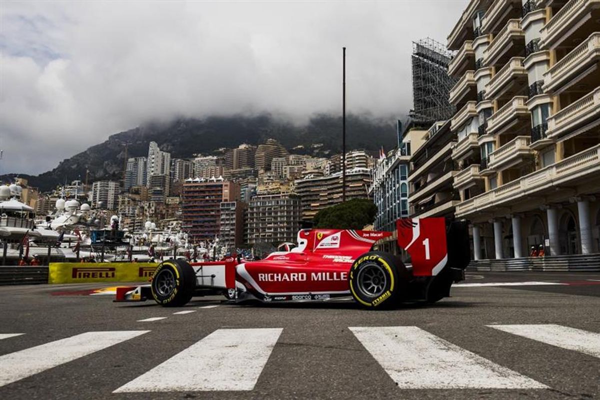Leclerc takes  F2 pole in Monaco