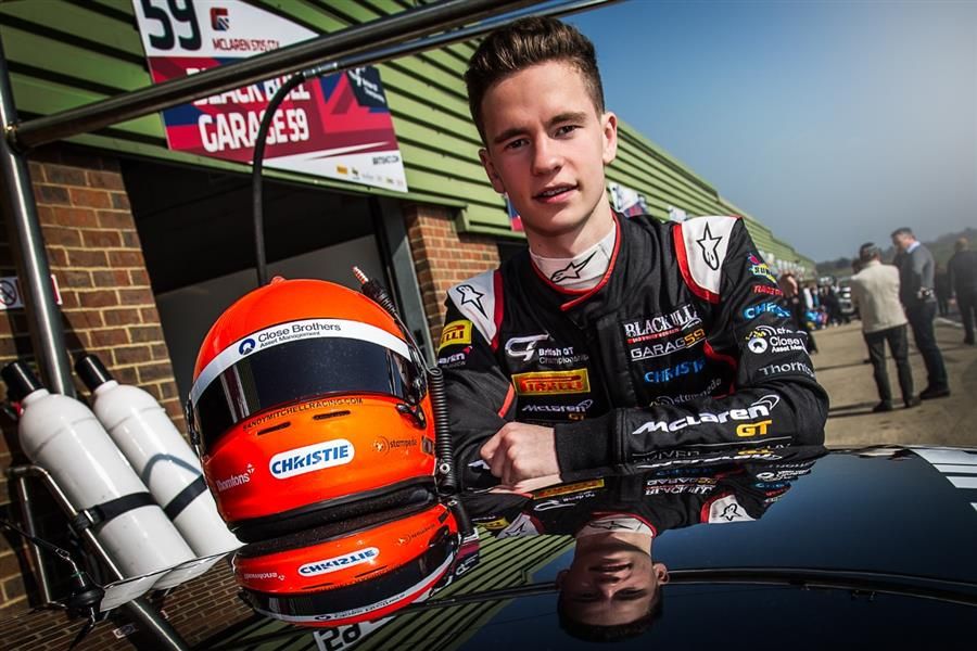 Sandy Mitchell bags first British GT4 win of the season