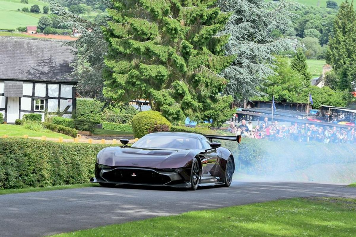 British Racing Green at Shelsley Walsh Hill Climb