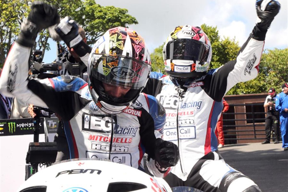 Birchalls take IOM TT Sidecar double