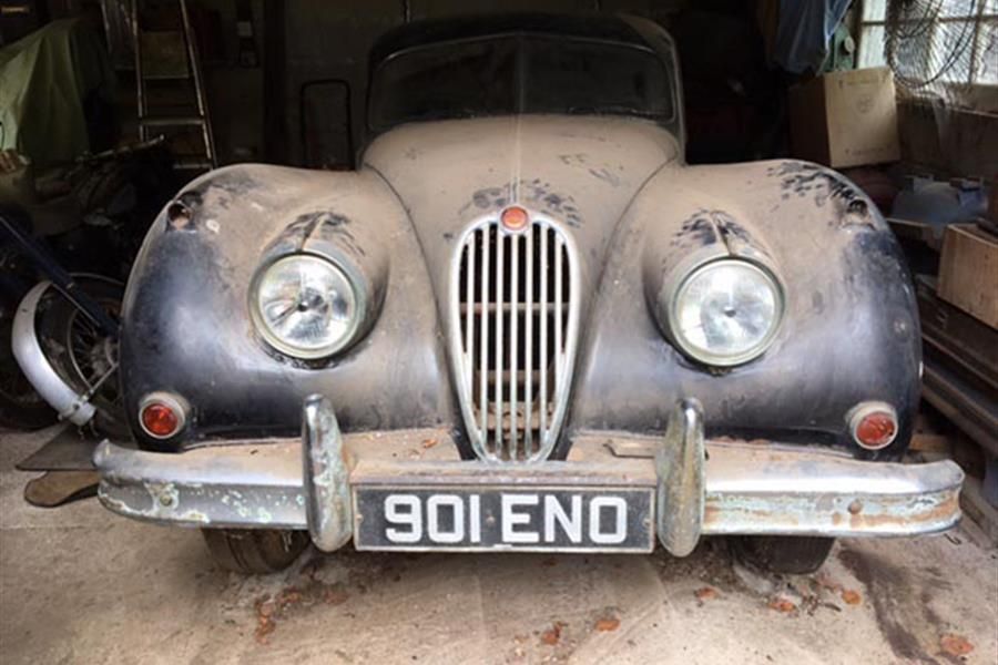 1954 Jaguar XK140 Barnfind at Barons today