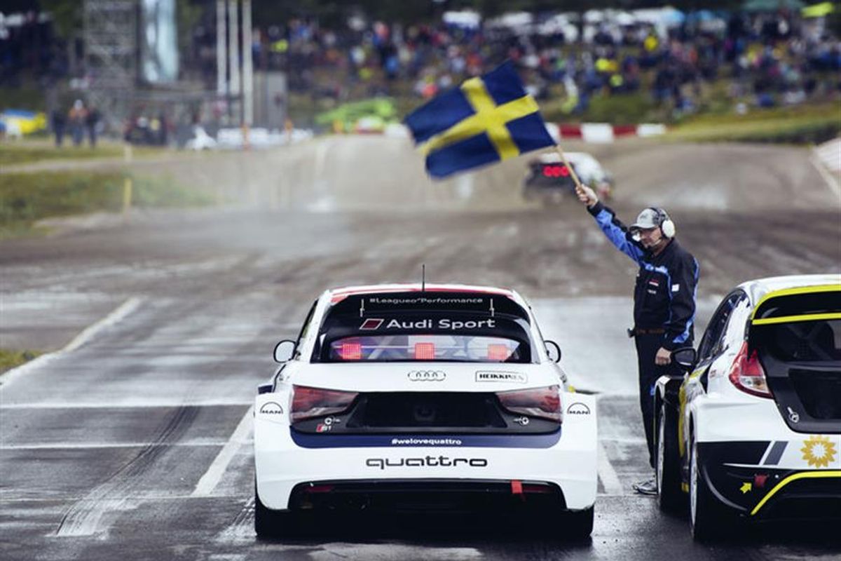 Audi and EKS without Ekstrom in World RX Holjes