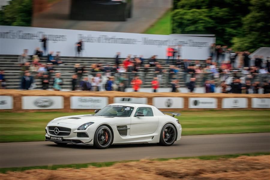 Modern and classic AMGs climb Goodwood Hill in celebration of 50 years of AMG