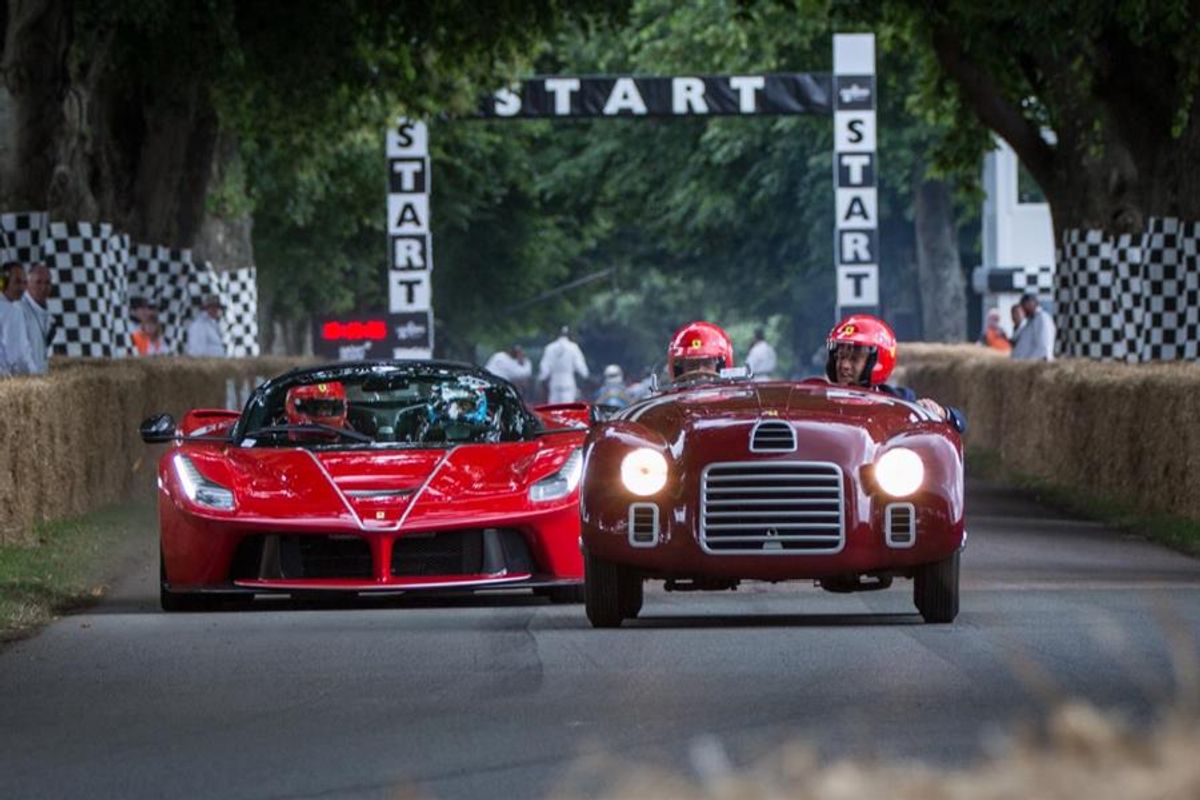 Ferrari celebrated its 70th anniversary at the Goodwood Festival of Speed