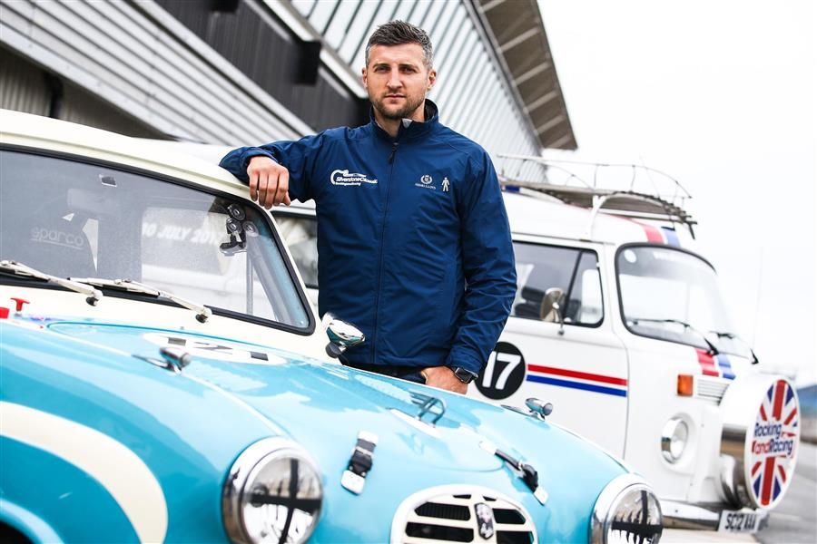 Boxing Champ Carl joins Sky Sports team on celebrity grid for Silverstone Classic