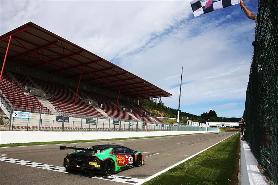 Lamborghini Huracan GT3 wins at Spa and strengthens leadership in British GT